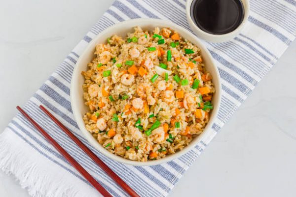 RICE COOKER TERIYAKI SHIMP AND RICE