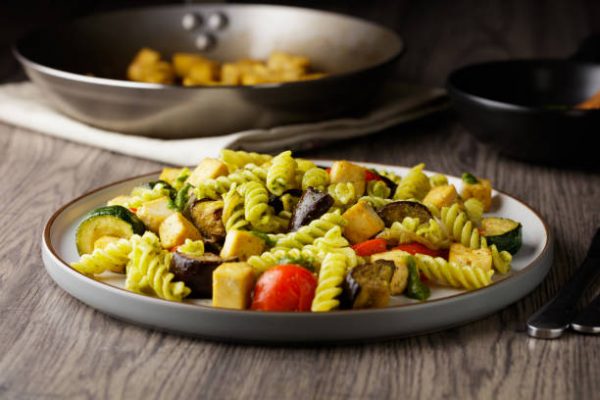 Roasted Broccoli Pasta With Lemon & Feta