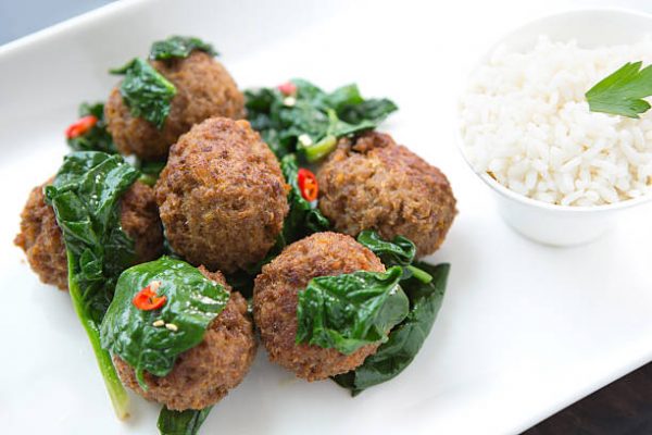SPINACH AND FETA-TURKEY MEATBALLS