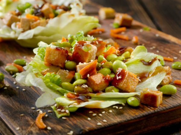 HOISIN TOFU LETTUCE CUPS