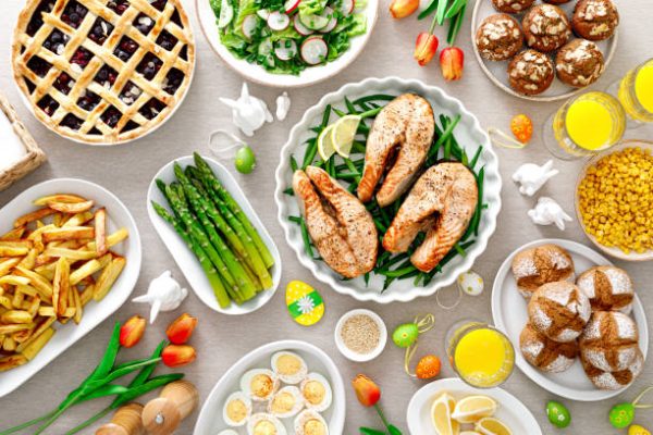 Salmon Spring with Potatoes and Asparagus
