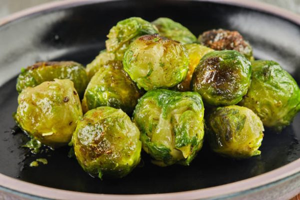 Miso-Glazed Roasted Brussels Sprouts
